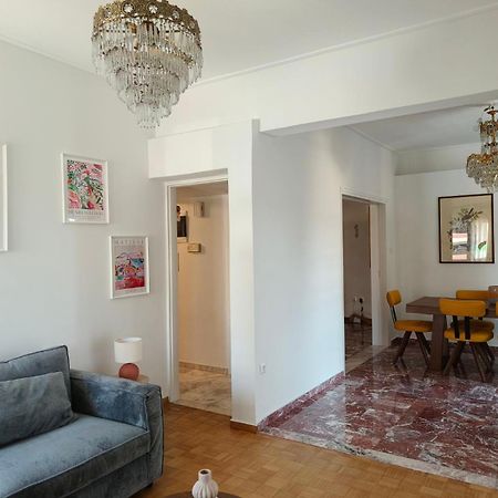 Stylish Artistic Flat With View, Three Min To Metro Appartement Athene Buitenkant foto